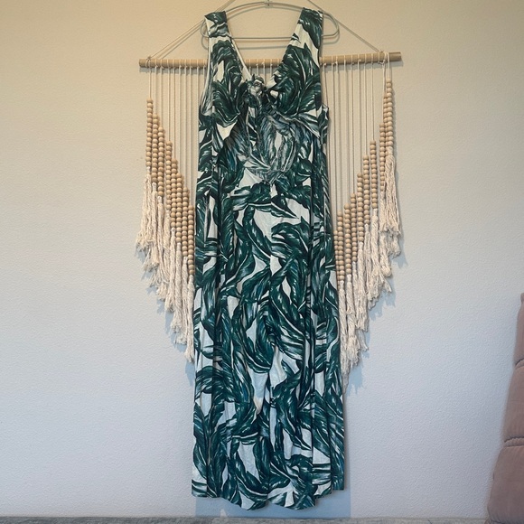 Who What Wear Tropical Plant Jumpsuit XXL - Picture 5 of 8
